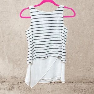 White House Black Market Asymmetrical Sleeveless Tank Top